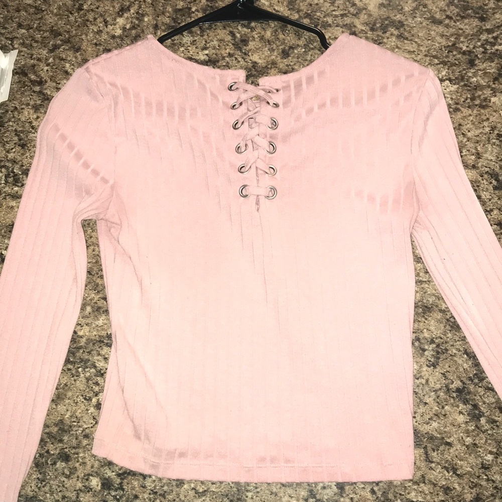 Pink crop top